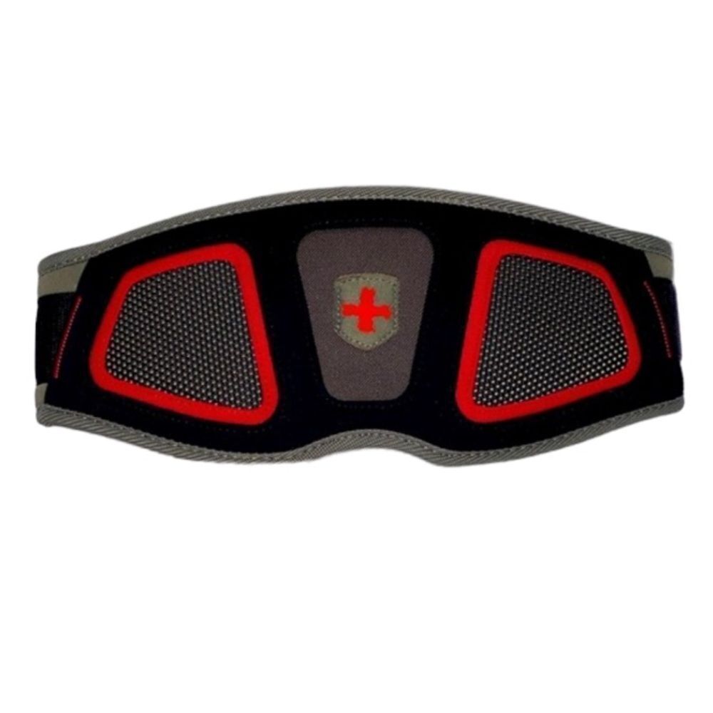 Harbinger 6" Contour FlexFit Weight Lifting Belt  Black/Gray/Red Size Medium